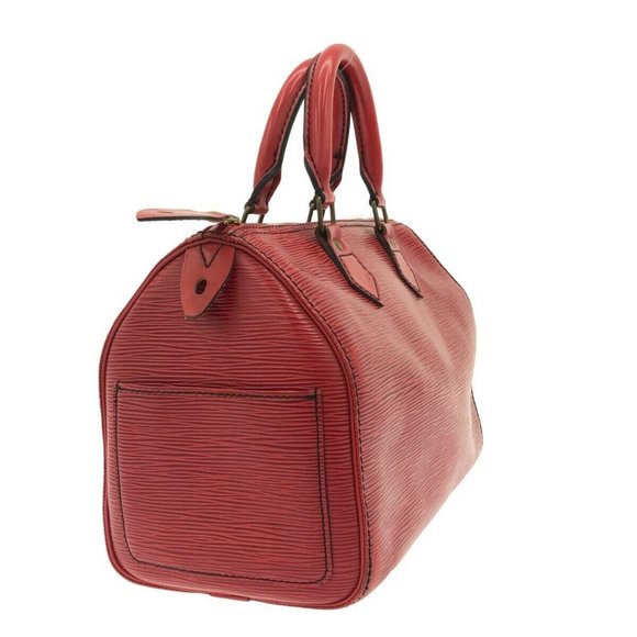 Auth LOUIS VUITTON Speedy 25 Castilian Red Epi V.Handbag - Picture 2 of 13